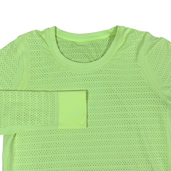 lululemon athletica Tops - lululemon‎ Women's Seamless Long Sleeve Top Neon Green Est 6 Athleisure Gym Run